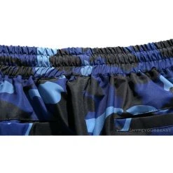 Hypeyourbeast Clothes BAPE X RUSSELL ATHLETIC Drawstring Camouflage Pants 'BLUE'