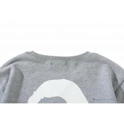 Hypeyourbeast BAPE X RUSSELL ATHLETIC Joint Pullover Long Sleeve Shirt 'GREY'