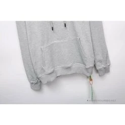 Hypeyourbeast Hoodies & Jackets OFF-WHITE Hand-Painted Utility Pole Worker Hoodie 'GREY'