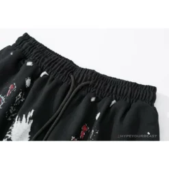 Hypeyourbeast Pants OFF-WHITE Hot Starry Sky Fireworks Shorts 'BLACK'