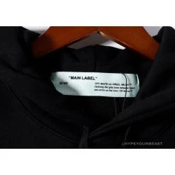 Hypeyourbeast OFF-WHITE Pink Orange Arrow Hoodie 'BLACK' Hoodies & Jackets