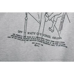 Hypeyourbeast Hoodies & Jackets OFF-WHITE Hand-Painted Utility Pole Worker Hoodie 'GREY'