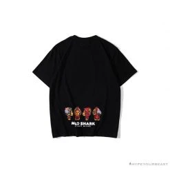 Hypeyourbeast BAPE Baby Milo Red Shark Hat Little Monkey Tee Shirt 'BLACK'