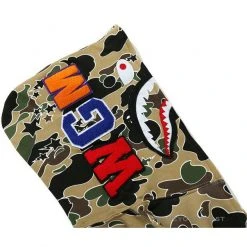 Hypeyourbeast BAPE Shark Head STA Star Camouflage Hoodie 'YELLOW' Clothes
