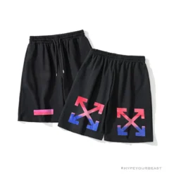 Hypeyourbeast Pants OFF-WHITE Gradient Series Shorts 'BLACK'