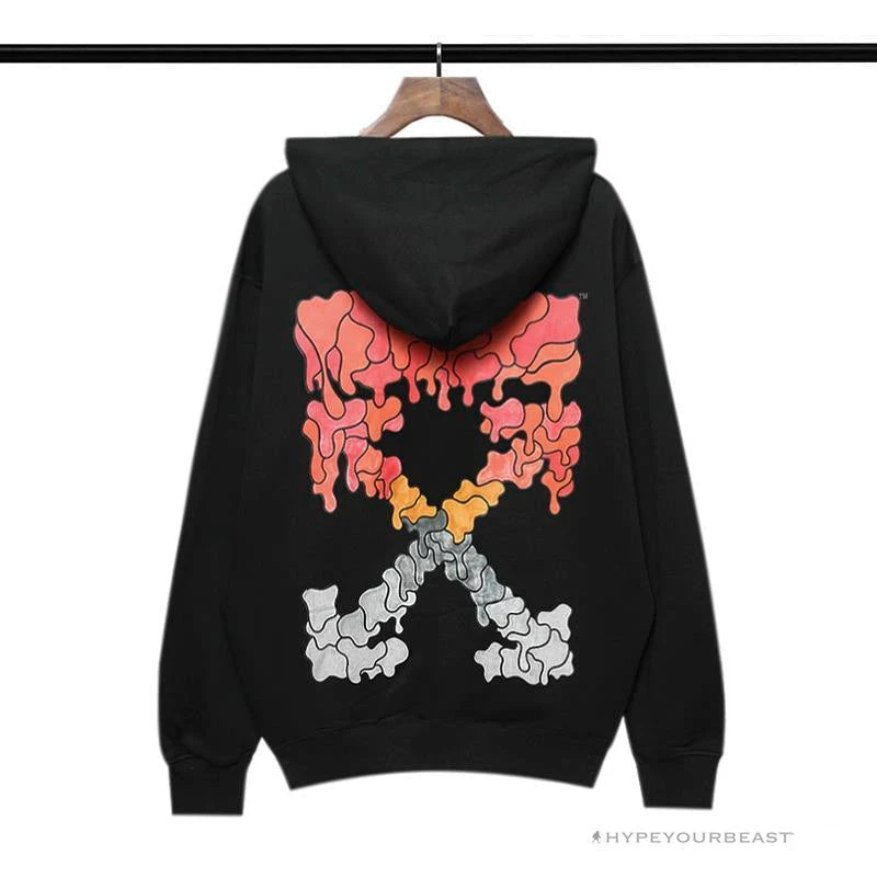 HypeYourBeast Off White Hoodie Black RED 5 HypeYourBeast Off White Hoodie Black RED