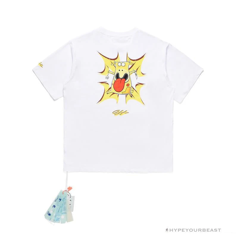 Hypeyourbeast T-Shirts OFF-WHITE Dimensional Arrow Angry Calf Tee Shirt 'WHITE' 2 Hypeyourbeast T-Shirts OFF-WHITE Dimensional Arrow Angry Calf Tee Shirt 'WHITE'