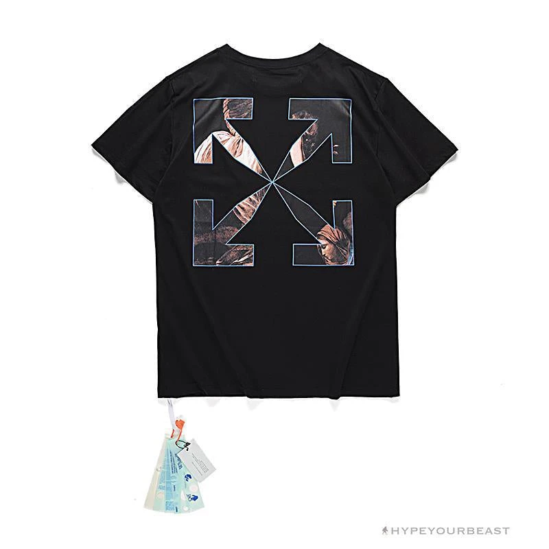 Hypeyourbeast OFF-WHITE New Limited Religious Tee Shirt 'BLACK' 2 Hypeyourbeast OFF-WHITE New Limited Religious Tee Shirt 'BLACK'