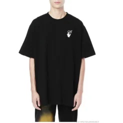 Hypeyourbeast T-Shirts OFF-WHITE Hand Shake Tee Shirt 'BLACK' 9 Hypeyourbeast T-Shirts OFF-WHITE Hand Shake Tee Shirt 'BLACK'