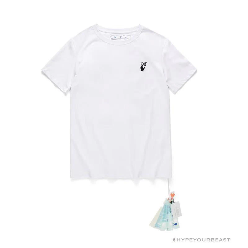 Hypeyourbeast OFF-WHITE Hand Shake Tee Shirt 'WHITE' T-Shirts 1 Hypeyourbeast OFF-WHITE Hand Shake Tee Shirt 'WHITE' T-Shirts