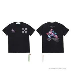 Hypeyourbeast T-Shirts OFF-WHITE Joint Running Mickey Mouse Arrow Tee Shirt 'BLACK' 5 Hypeyourbeast T-Shirts OFF-WHITE Joint Running Mickey Mouse Arrow Tee Shirt 'BLACK'