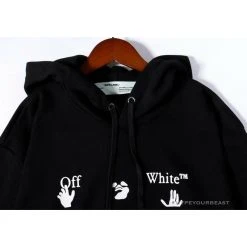 Hypeyourbeast Hoodies & Jackets OFF-WHITE Green Arrow Hoodie 'BLACK'