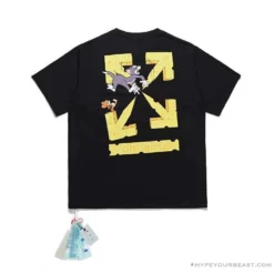 Hypeyourbeast T-Shirts OFF-WHITE Cat And Mouse Tee Shirt 'BLACK'