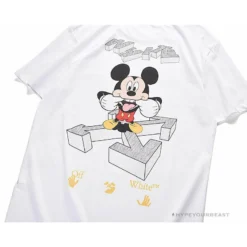 Hypeyourbeast OFF-WHITE Mickey Bluff Face Tee Shirt 'WHITE' 23 Hypeyourbeast OFF-WHITE Mickey Bluff Face Tee Shirt 'WHITE'