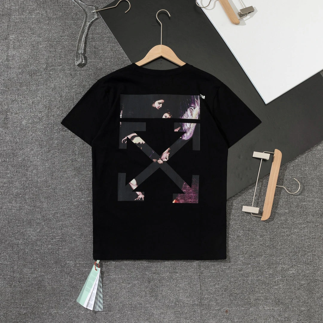 Hypeyourbeast T-Shirts OFF-WHITE Mary Religious Oil Painting Tee Shirt 'BLACK' 2 Hypeyourbeast T-Shirts OFF-WHITE Mary Religious Oil Painting Tee Shirt 'BLACK'