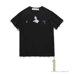 Hypeyourbeast OFF-WHITE Summer Donald Duck Print Tee Shirt 'BLACK'