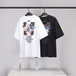 Hypeyourbeast OFF-WHITE Arrow Flying Cow Tee Shirt 'BLACK' T-Shirts