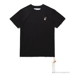 Hypeyourbeast OFF-WHITE Takashi Murakami Chrysanthemum Tee Shirt 'BLACK' T-Shirts