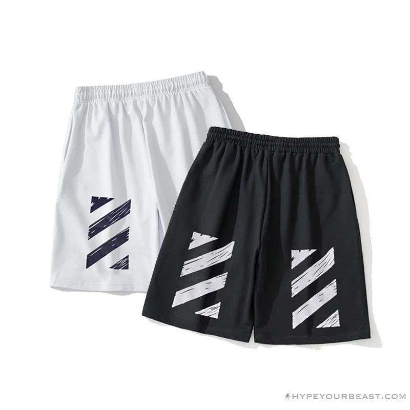 Hypeyourbeast Pants OFF-WHITE Classic Seeing Things Shorts 'BLACK' 9 Hypeyourbeast Pants OFF-WHITE Classic Seeing Things Shorts 'BLACK'