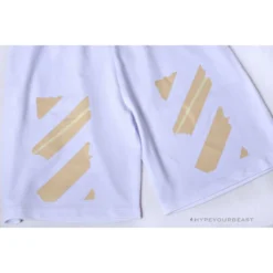 Hypeyourbeast Pants OFF-WHITE Explosive Strip Basic Arrow Shorts 'WHITE' 13 Hypeyourbeast Pants OFF-WHITE Explosive Strip Basic Arrow Shorts 'WHITE'
