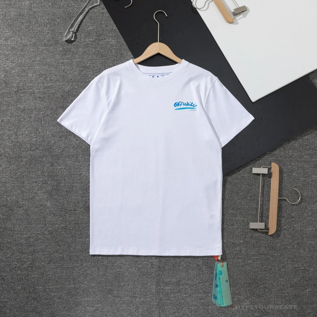 Hypeyourbeast OFF-WHITE Tropical Landscape Tee Shirt 'WHITE' T-Shirts 1 Hypeyourbeast OFF-WHITE Tropical Landscape Tee Shirt 'WHITE' T-Shirts