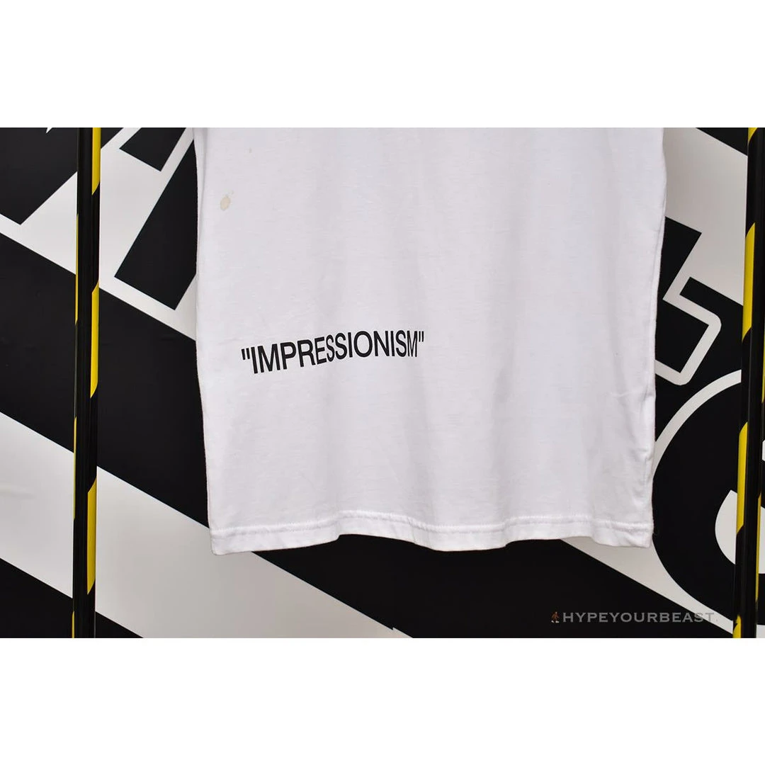 Hypeyourbeast OFF-WHITE 99 Pink Arrow Tee Shirt 'WHITE' 4 Hypeyourbeast OFF-WHITE 99 Pink Arrow Tee Shirt 'WHITE'