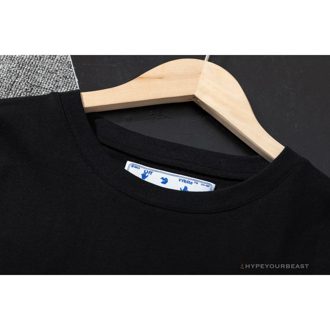 Hypeyourbeast OFF-WHITE Double Tee Shirt 'BLACK' 3 Hypeyourbeast OFF-WHITE Double Tee Shirt 'BLACK'