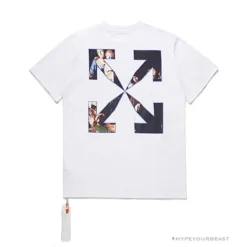 Hypeyourbeast OFF-WHITE Baroque Angel Religious Painting Tee Shirt 'WHITE'