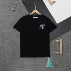 Hypeyourbeast OFF-WHITE LV Pattern Cartoon Series Tee Shirt 'BLACK'