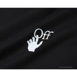 Hypeyourbeast OFF-WHITE Graffiti Letter Doraemon Tee Shirt ' BLACK' T-Shirts