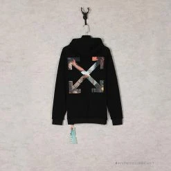 HypeYourBeast Off White Hoodie Skull Black