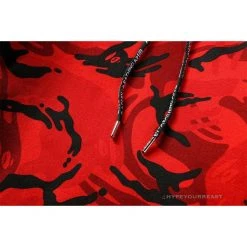 HypeYourBeast Bape Camo Hoodie Red Camouflage
