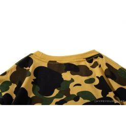 Hypeyourbeast Clothes BAPE KIDS Elbow Hug Gorilla Camouflage Tee Shirt 'YELLOW'