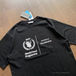 Hypeyourbeast T-Shirts BCG Support Word Food Programme Tee Shirt Black