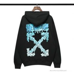 HypeYourBeast Hoodies & Jackets Off White Hoodie Black BLUE