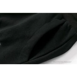 Hypeyourbeast BAPE Classic Ape Head Embroidered Standard Cotton Terry Pants 'BLACK' Clothes 15 Hypeyourbeast BAPE Classic Ape Head Embroidered Standard Cotton Terry Pants 'BLACK' Clothes