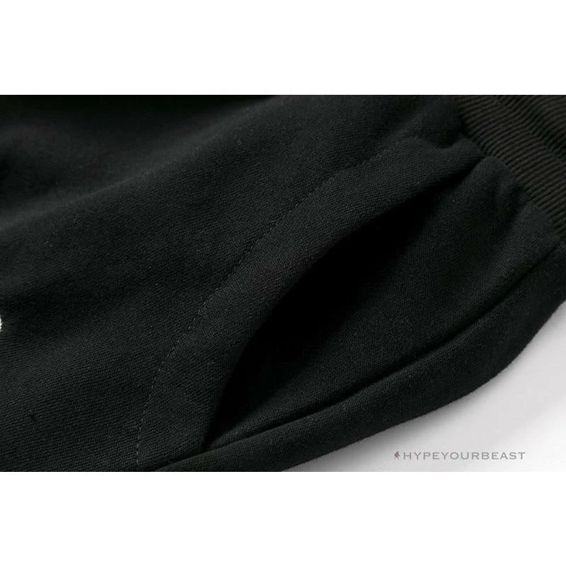 Hypeyourbeast BAPE Classic Ape Head Embroidered Standard Cotton Terry Pants 'BLACK' Clothes 5 Hypeyourbeast BAPE Classic Ape Head Embroidered Standard Cotton Terry Pants 'BLACK' Clothes