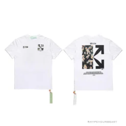 Hypeyourbeast T-Shirts OFF-WHITE Daisy Graffiti Arrow Conley Tee Shirt 'WHITE'