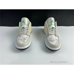 Hypeyourbeast Air Jordan 1 Low 'Palm Tree Beige Yellow'