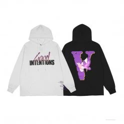 HypeYourBeast Vlone Hoodie White Good Intention Hoodies & Jackets