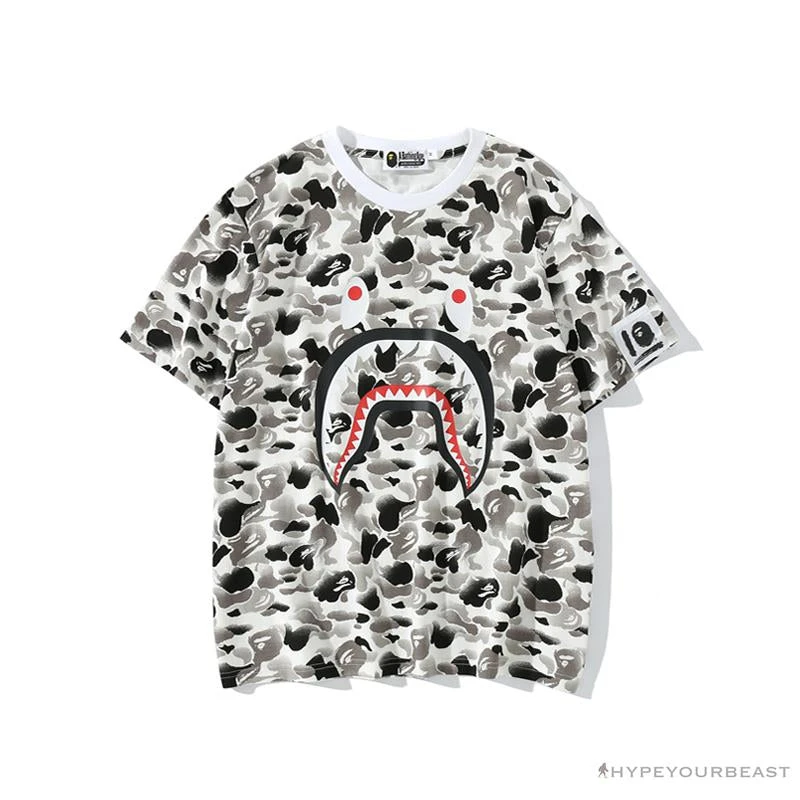 Hypeyourbeast BAPE Chinese Style Ink 10th Anniversary Camouflage Tee Shirt 'WHITE' Clothes 1 Hypeyourbeast BAPE Chinese Style Ink 10th Anniversary Camouflage Tee Shirt 'WHITE' Clothes