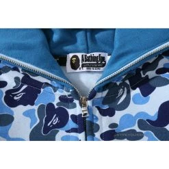 HypeYourBeast Bape Camo Hoodie Shark Head BLUE