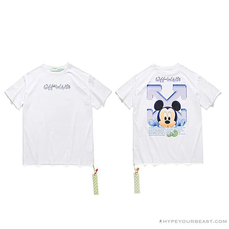 Hypeyourbeast OFF-WHITE Disney Spring X Summer Mickey Arrow Tee Shirt 'WHITE' 11 Hypeyourbeast OFF-WHITE Disney Spring X Summer Mickey Arrow Tee Shirt 'WHITE'