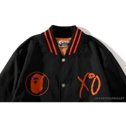 Hypeyourbeast BAPE X XO Red Jacket Baseball Uniform Clothes