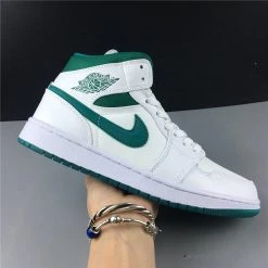 Hypeyourbeast Air Jordan 1 Mid White Mystic Green 27 Hypeyourbeast Air Jordan 1 Mid White Mystic Green