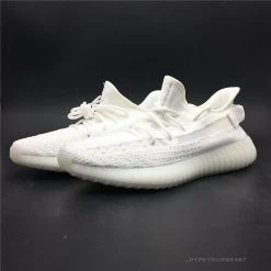 Hypeyourbeast Adidas Yeezy Boost 350 V2 White / White Translucent Stripe