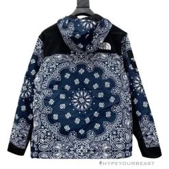 HypeYourBeast Supreme X TNF Bandana Jacket Blue Hoodies & Jackets