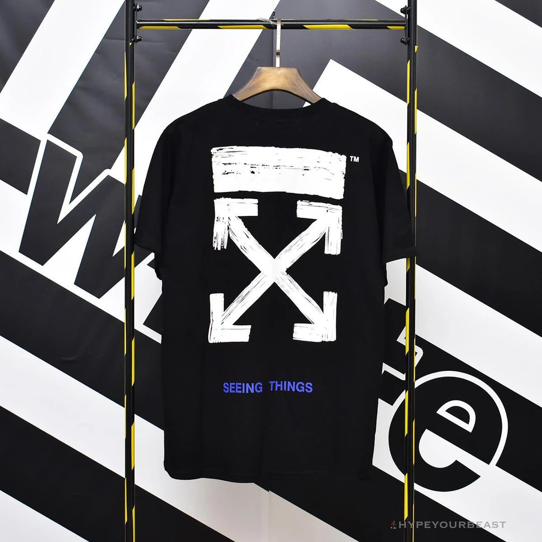 Hypeyourbeast T-Shirts OFF-WHITE Seeing Things Arrow Tee Shirt 'BLACK' 2 Hypeyourbeast T-Shirts OFF-WHITE Seeing Things Arrow Tee Shirt 'BLACK'
