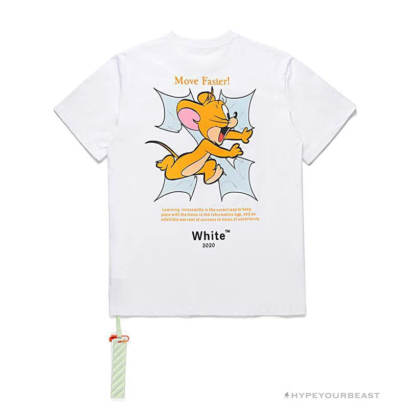 Hypeyourbeast T-Shirts OFF-WHITE Handsome Jerry Arrow Tee Shirt 'WHITE' 2 Hypeyourbeast T-Shirts OFF-WHITE Handsome Jerry Arrow Tee Shirt 'WHITE'