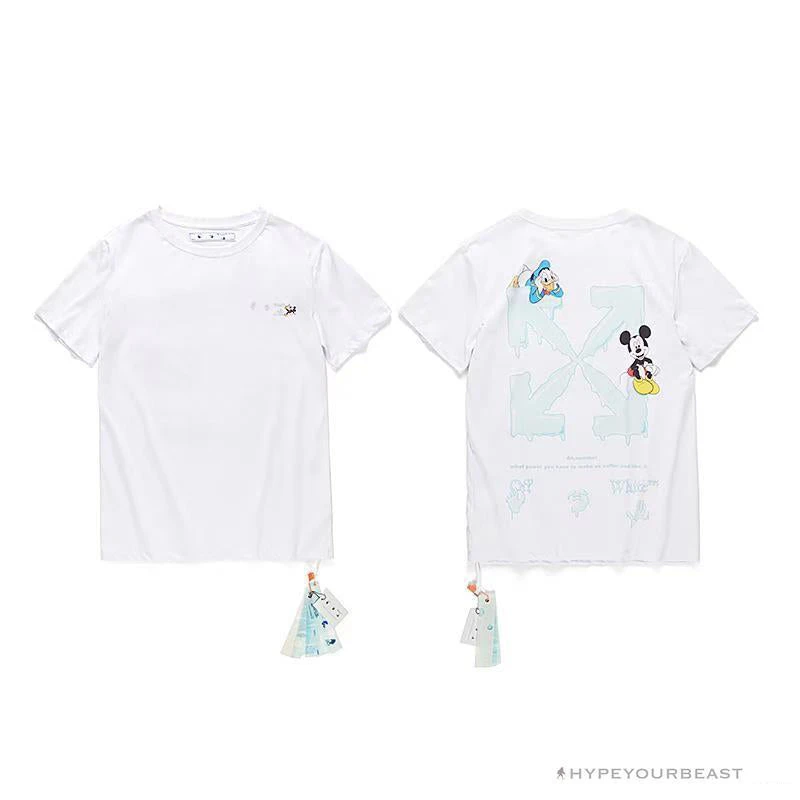 Hypeyourbeast OFF-WHITE Mickey Limited Arrow Tee Shirt 'WHITE' 3 Hypeyourbeast OFF-WHITE Mickey Limited Arrow Tee Shirt 'WHITE'